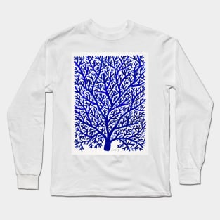 fan coral blue ombre Long Sleeve T-Shirt